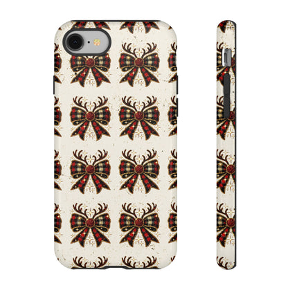 Christmas Antlers + Bows Tough Case