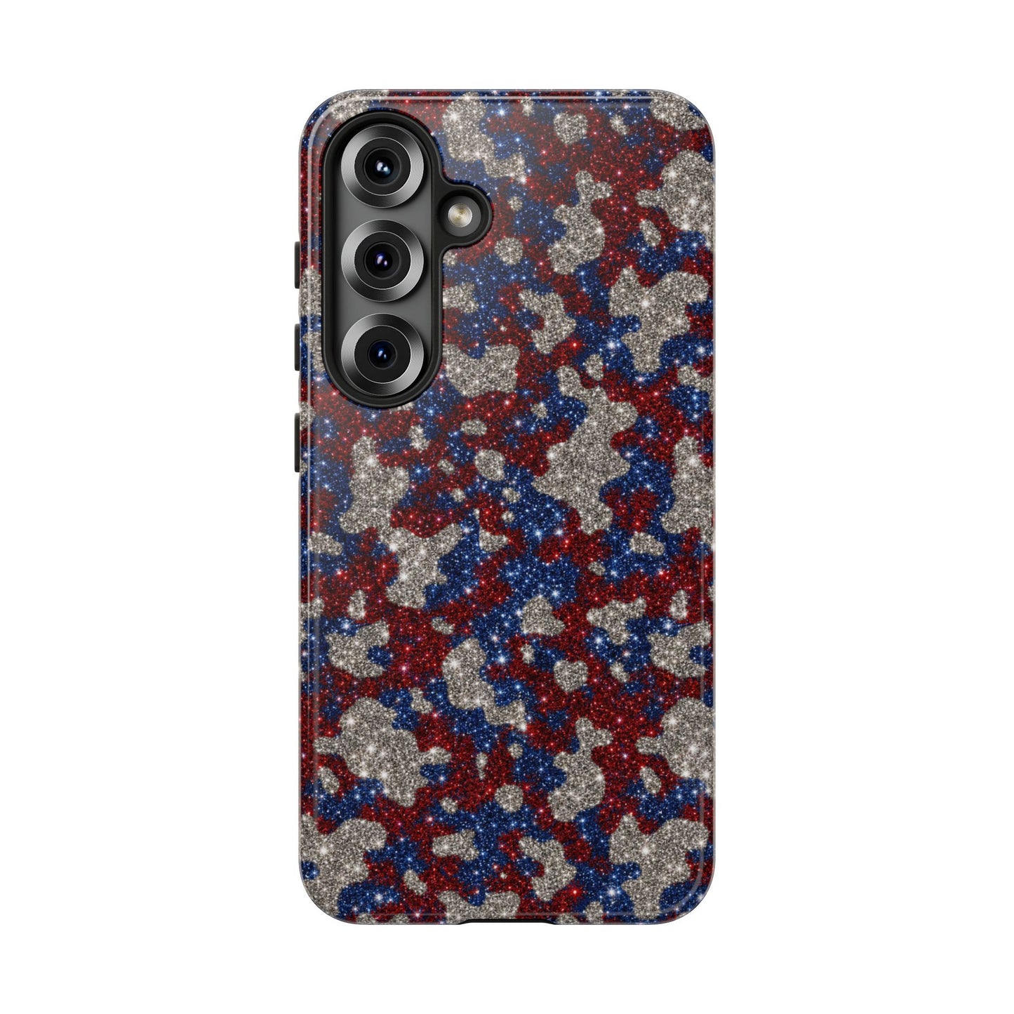 USA Cowhide Glitter Tough Case