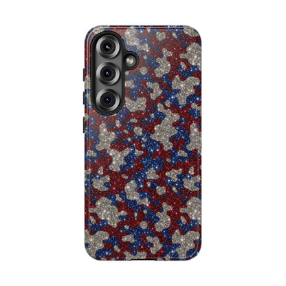 USA Cowhide Glitter Tough Case
