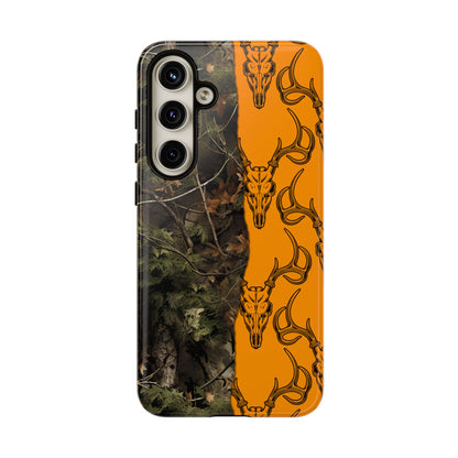 Camo Deer Skulls Orange Tough Case