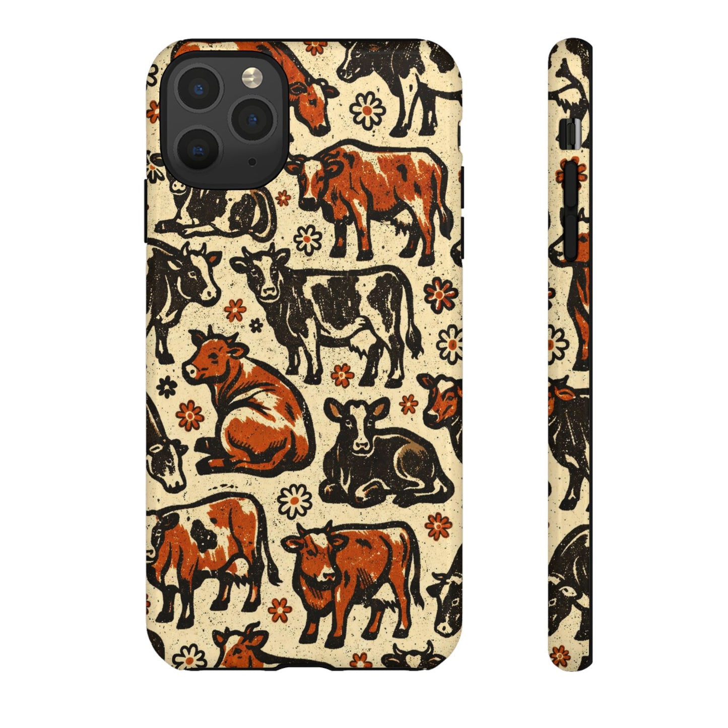 Retro Cows Tough Case