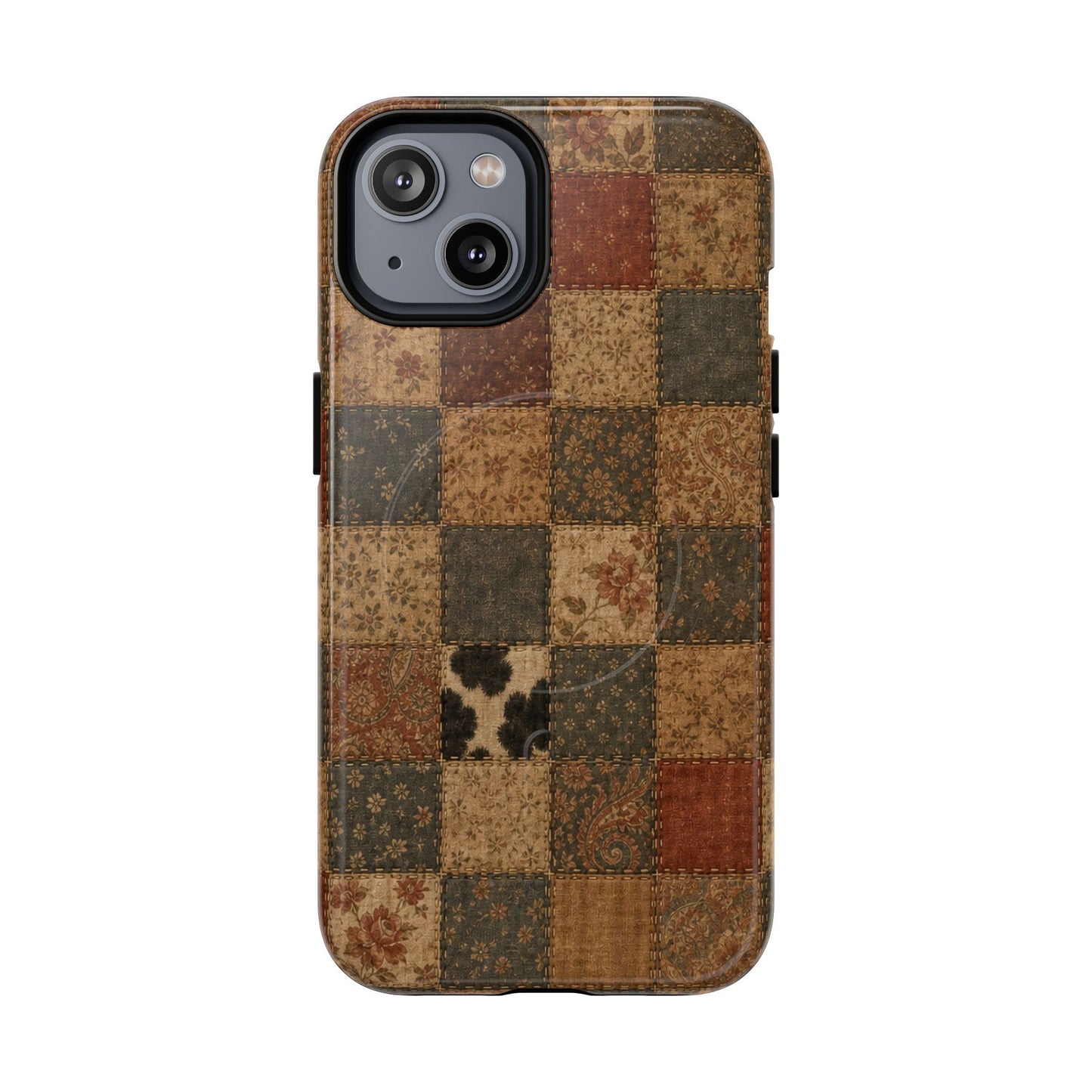 Rustic Patchwork Magnetic Case