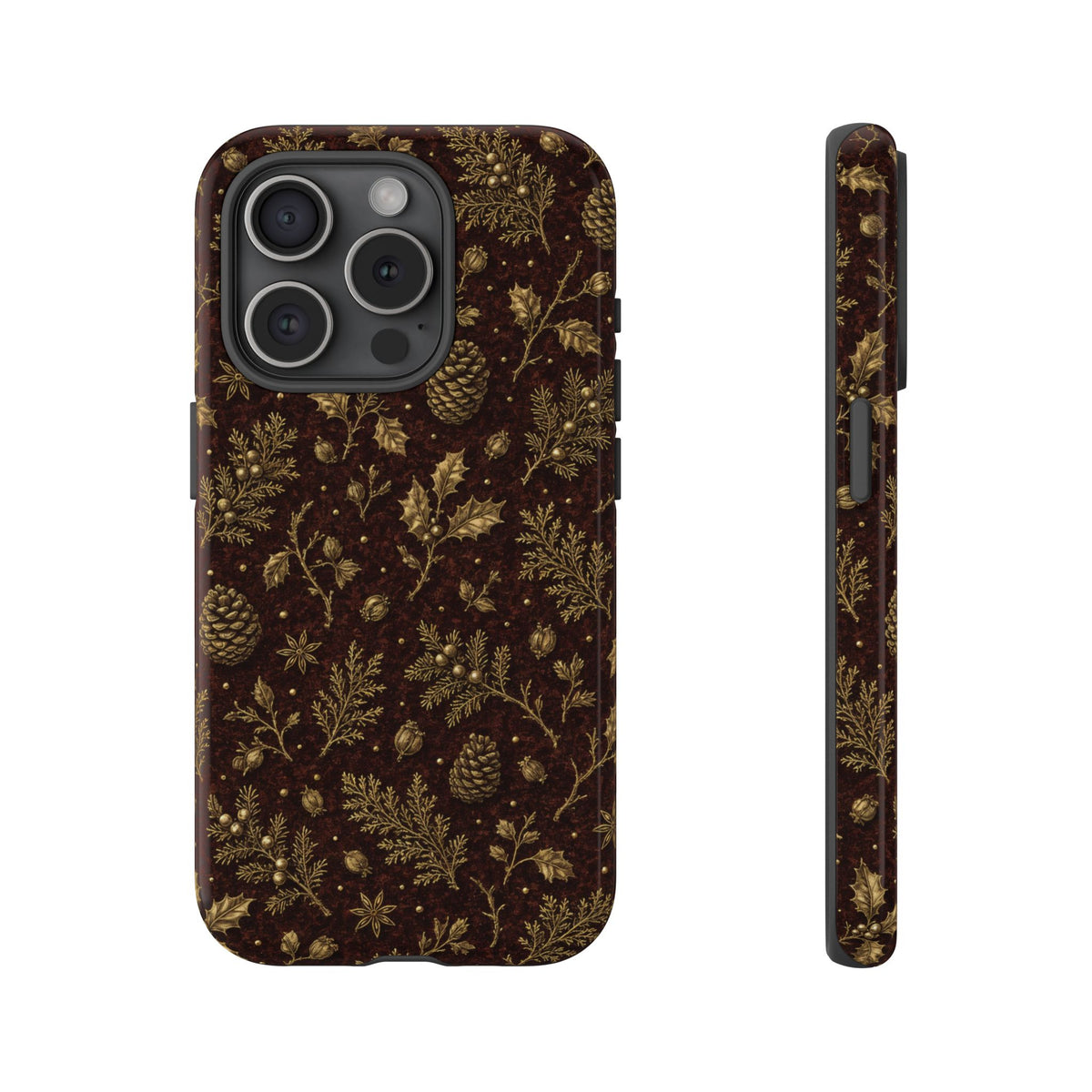 Brass Winter Botanicals Tough Case