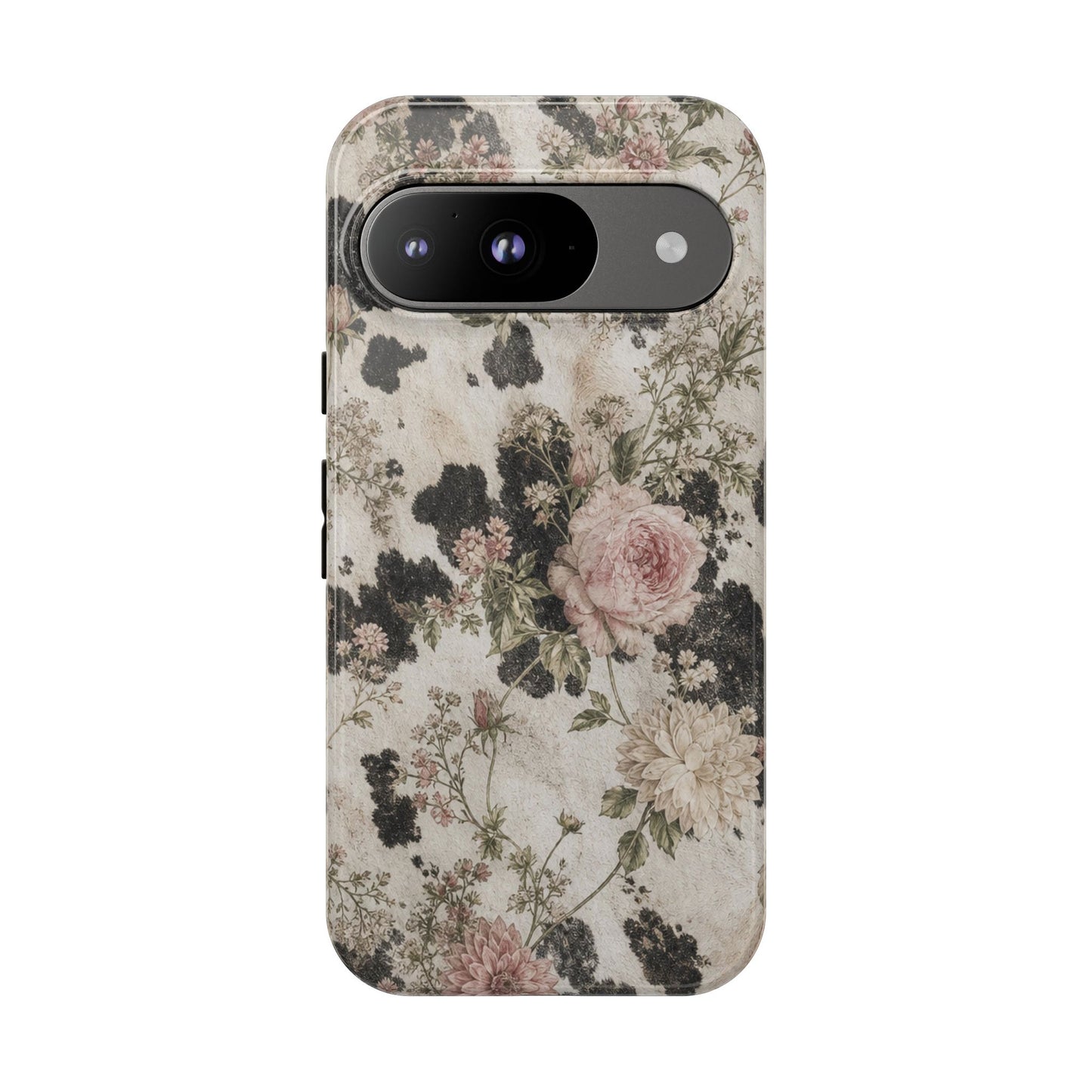 Floral Cowhide Tough Case