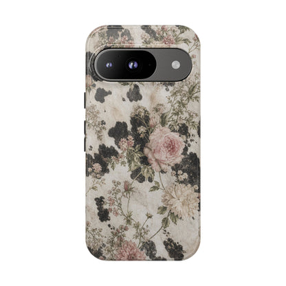 Floral Cowhide Tough Case