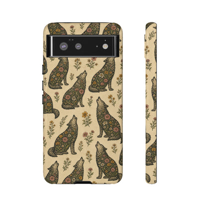 Floral Wolf Tough Case