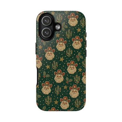 Santa Block Print Tough Case