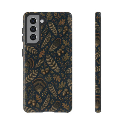 Navy Feathers Tough Case