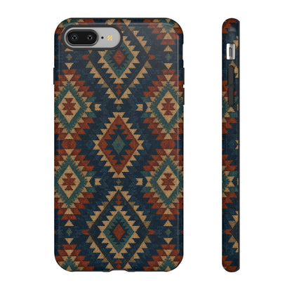 Navy Aztec Tough Case