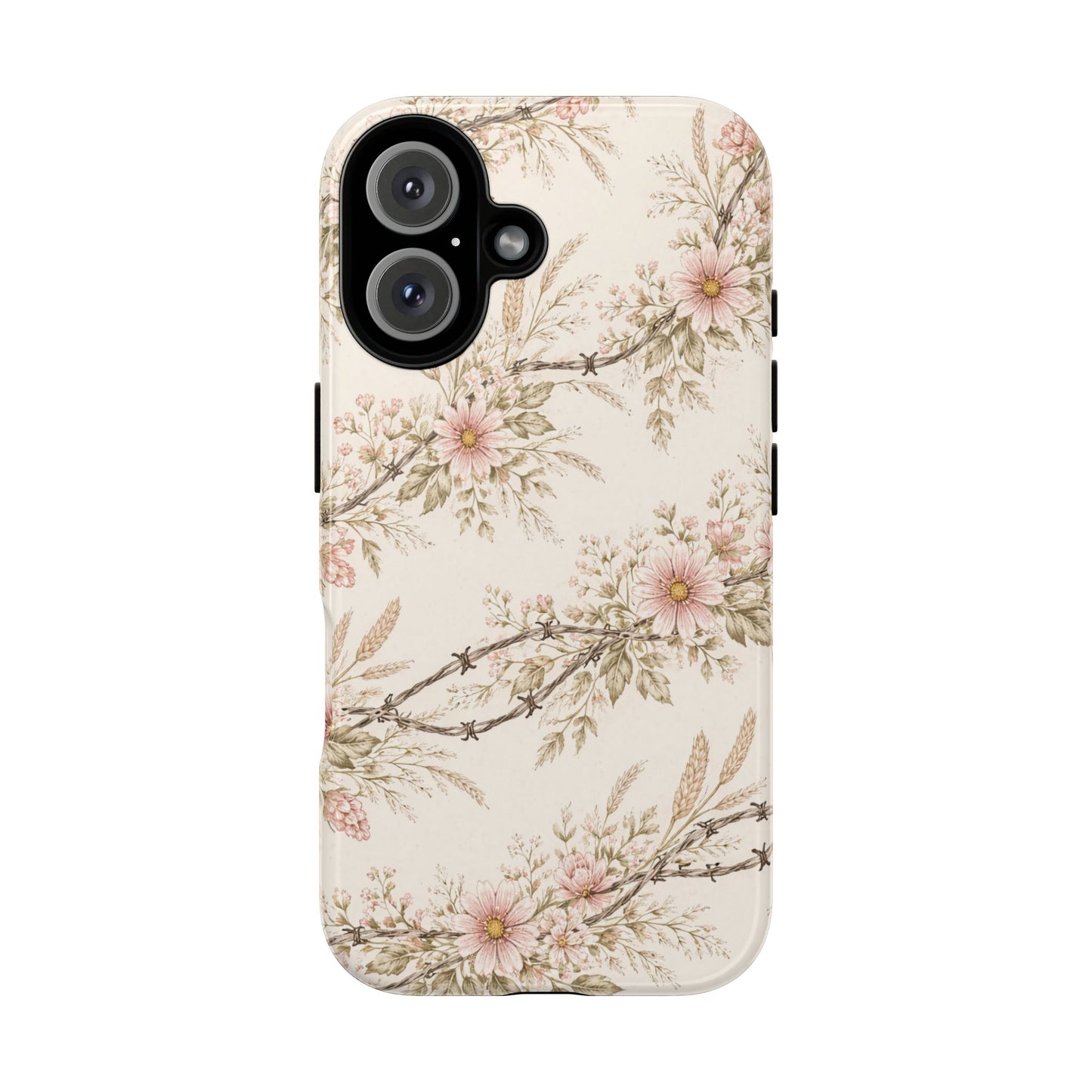 Floral Barbed Wire Tough Case