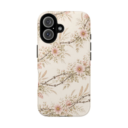 Floral Barbed Wire Tough Case