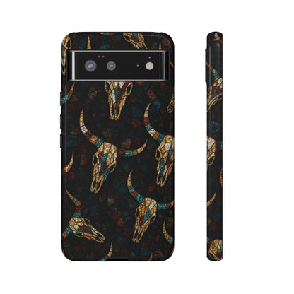 Stained Bull Skull Tough Case