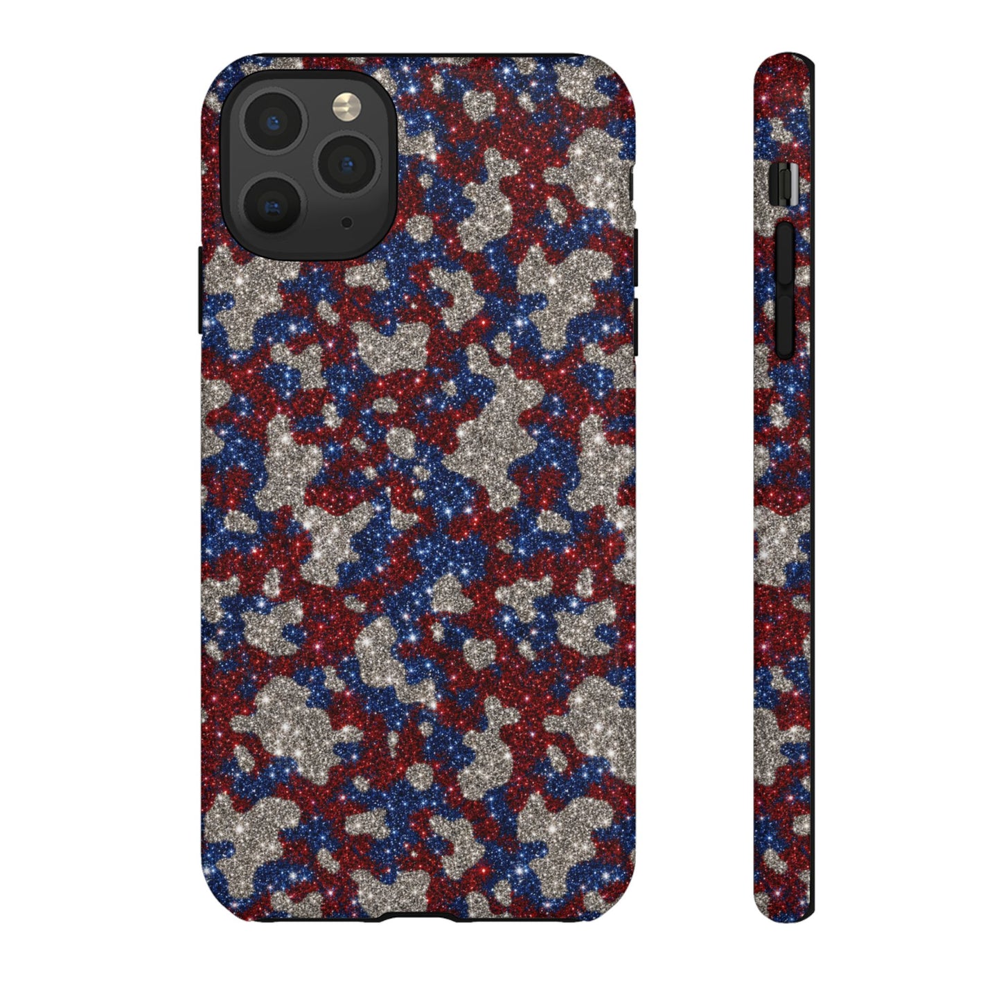 USA Cowhide Glitter Tough Case