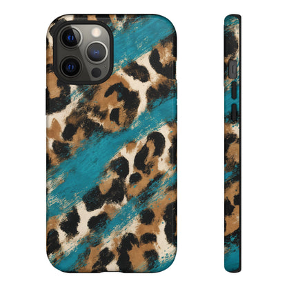 Turquoise Leopard Tough Case