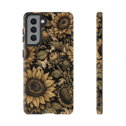 Cowhide Sunflowers Tough Case