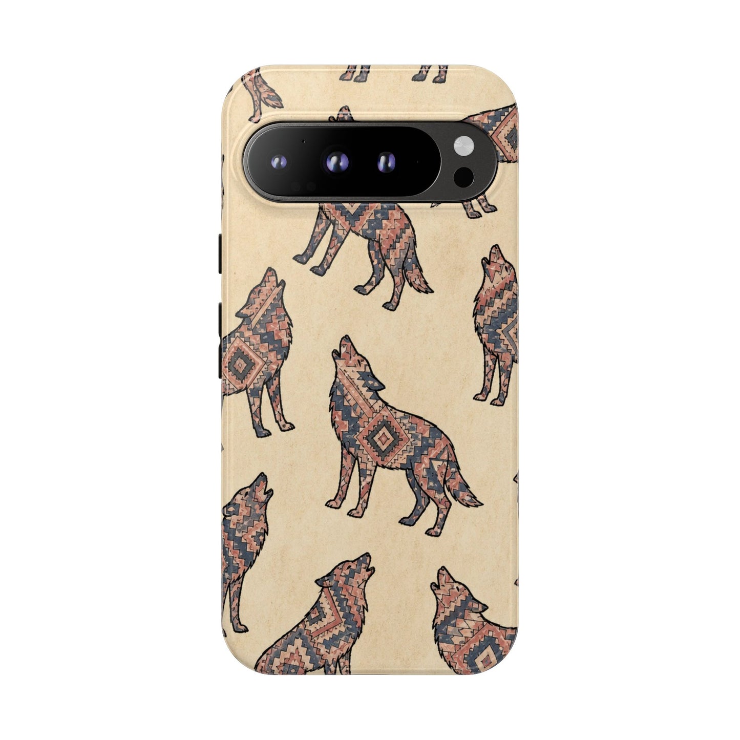 Rose Aztec Wolf Tough Case
