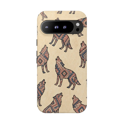 Rose Aztec Wolf Tough Case