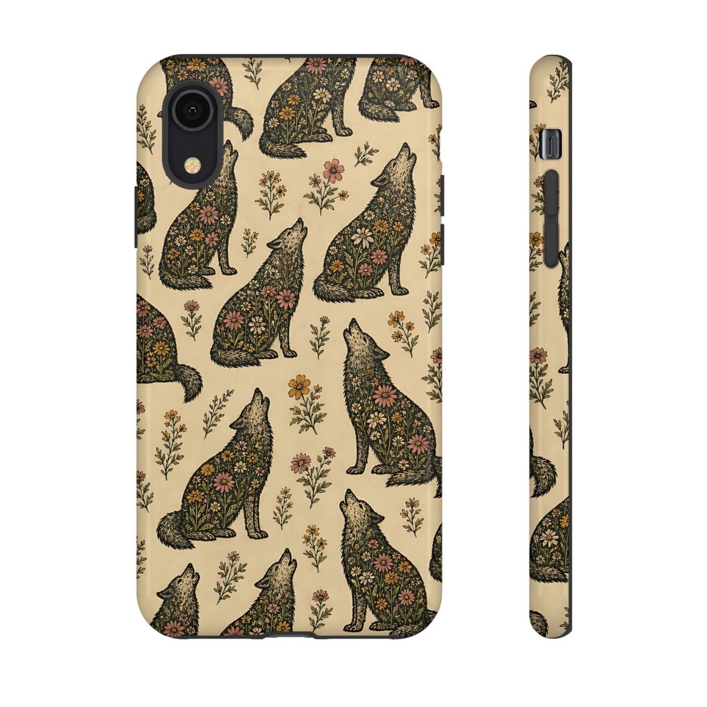 Floral Wolves Tough Case