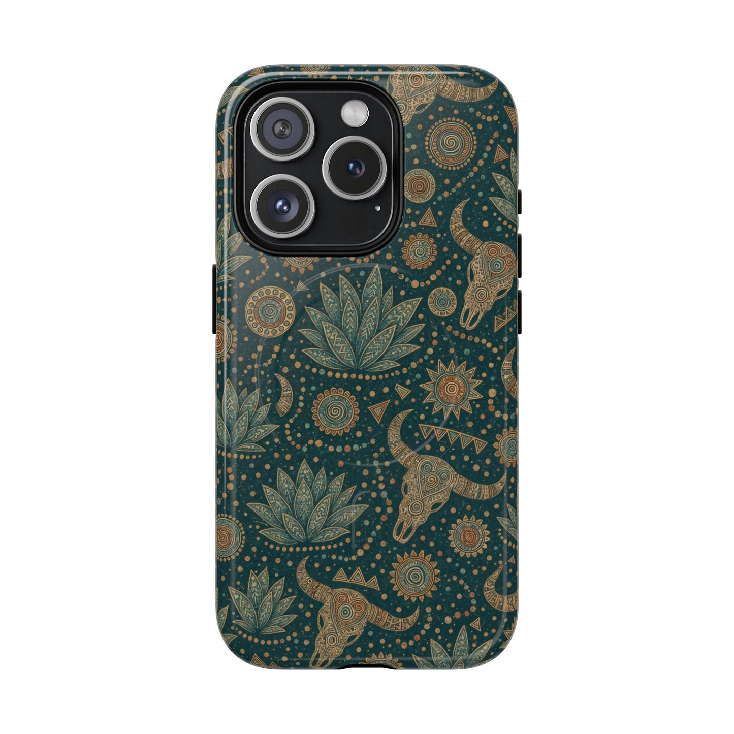 Ornate Skull Magnetic Case
