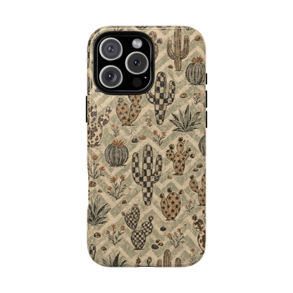 Checkered Cactus Magnetic Case