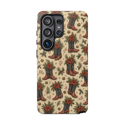 Poinsettia Boots Tough Case