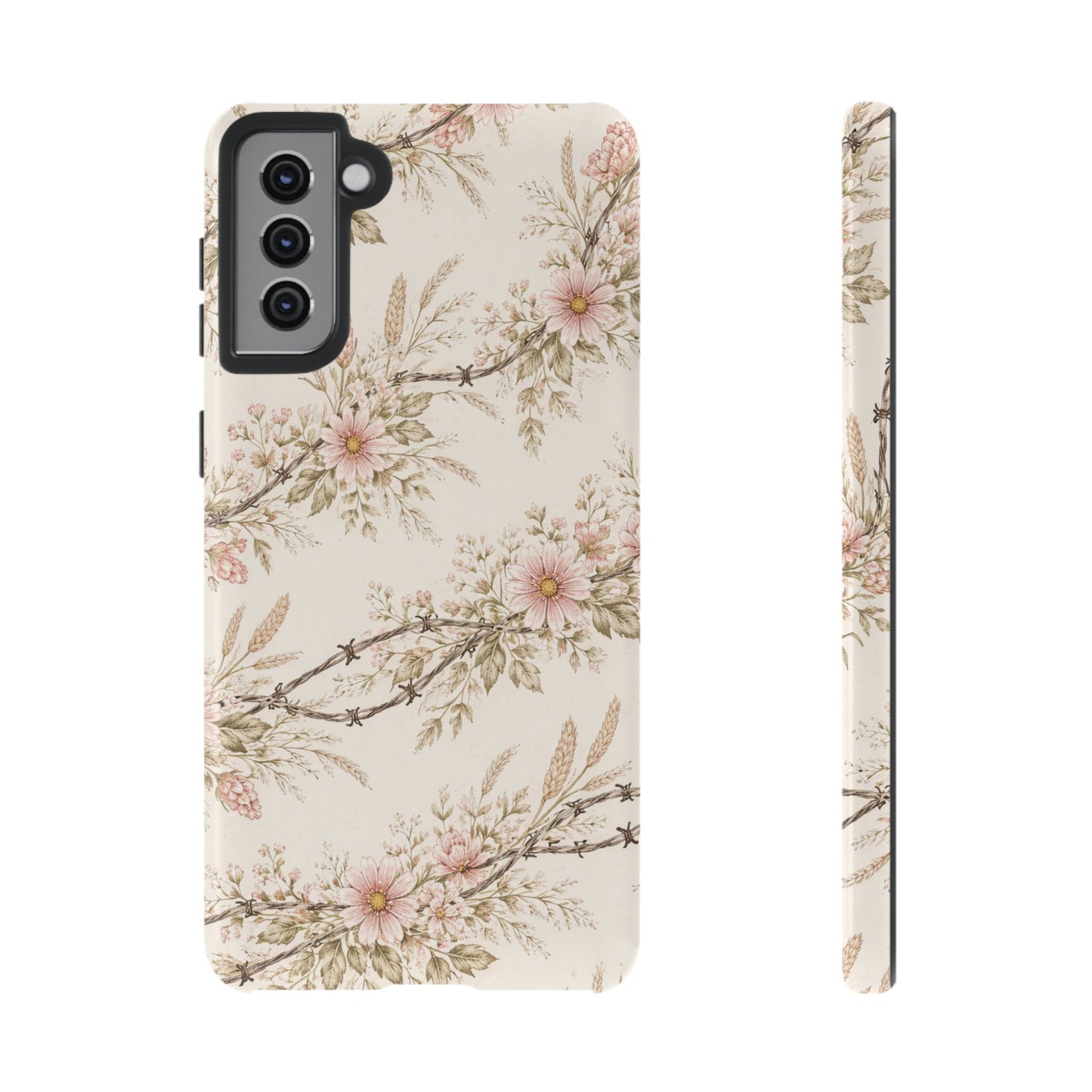 Floral Barbed Wire Tough Case