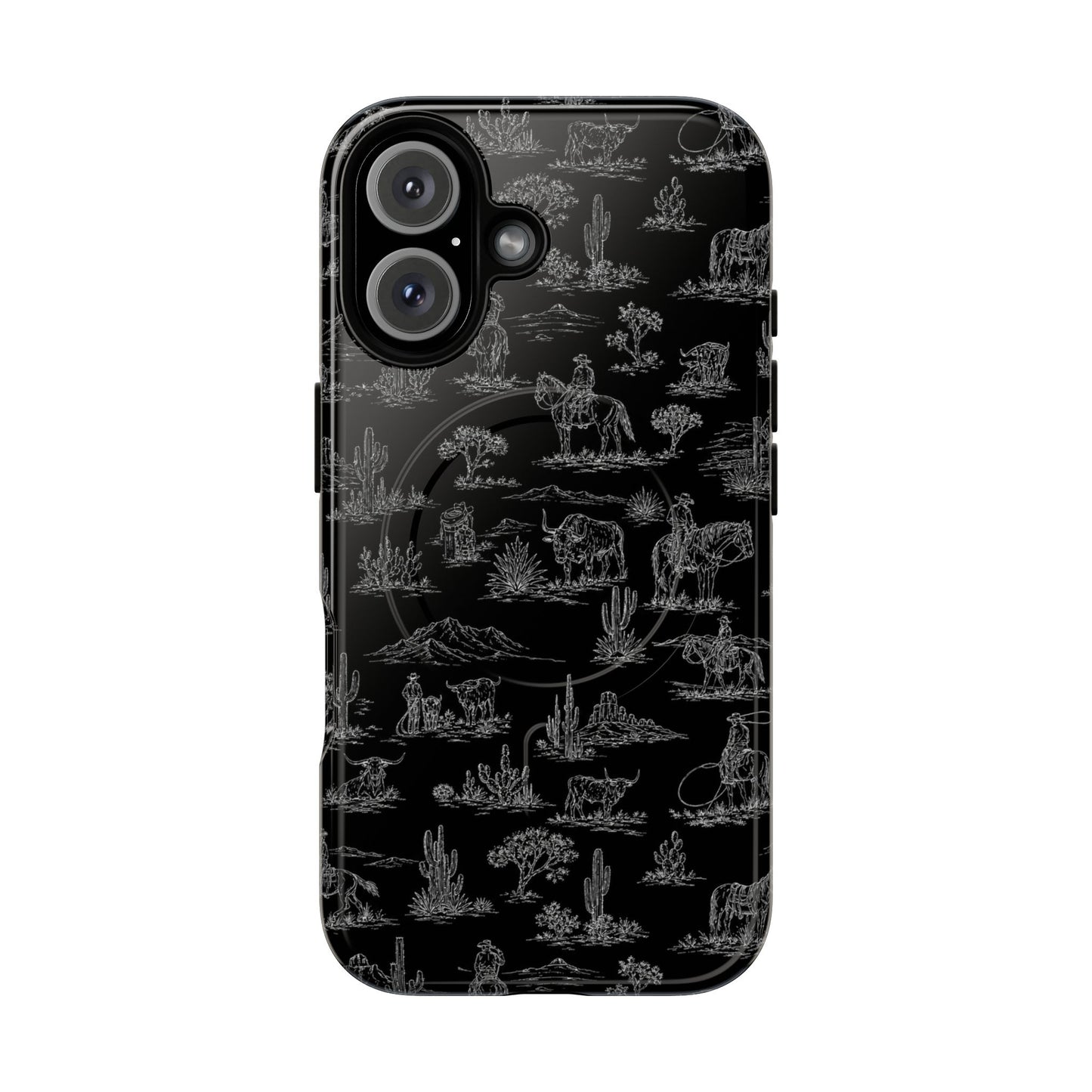 Midnight Toile Magnetic Case