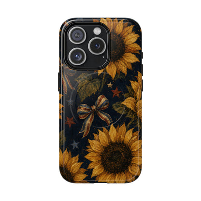 USA Sunflower Magnetic Case