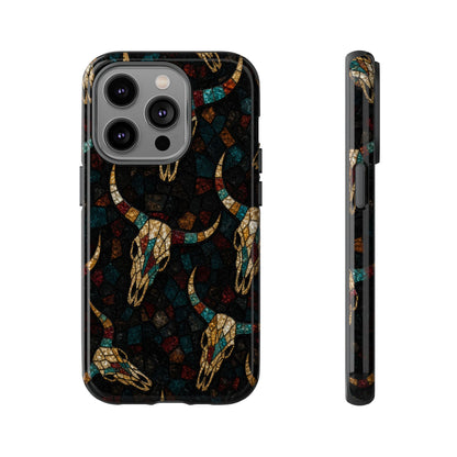Stained Bull Skull Tough Case