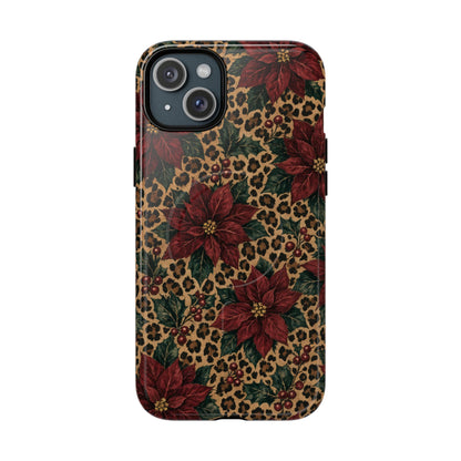 Leopard Poinsettia Magnetic Case