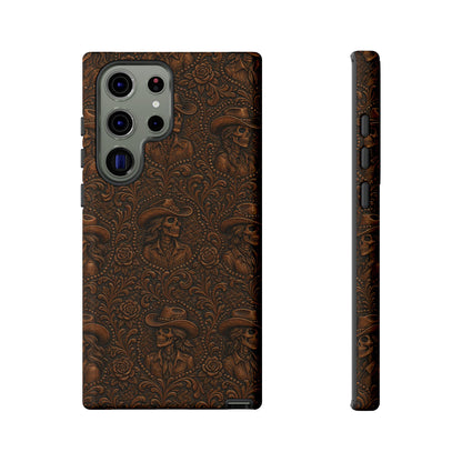 Tooled Skeleton Cowgirl Tough Case