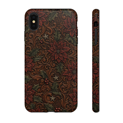 Tooled Poinsettia Tough Case