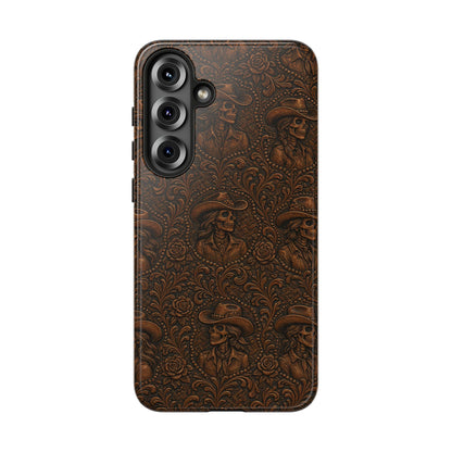 Tooled Skeleton Cowgirl Tough Case