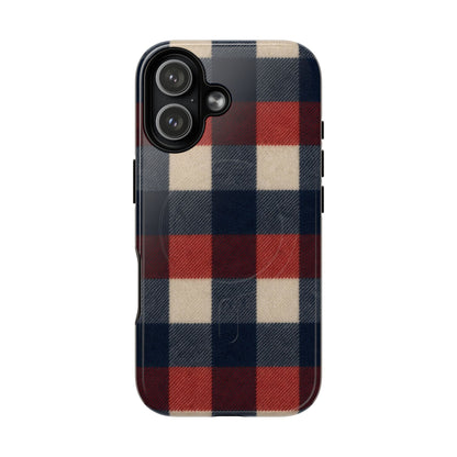 Patriotic Plaid Magnetic Case