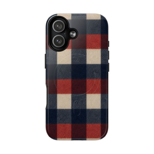 Patriotic Plaid Magnetic Case