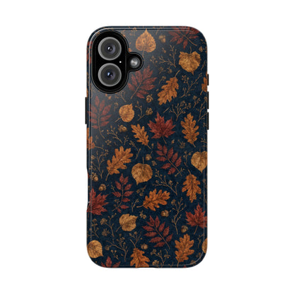 Navy Oak Leaf Tough Case