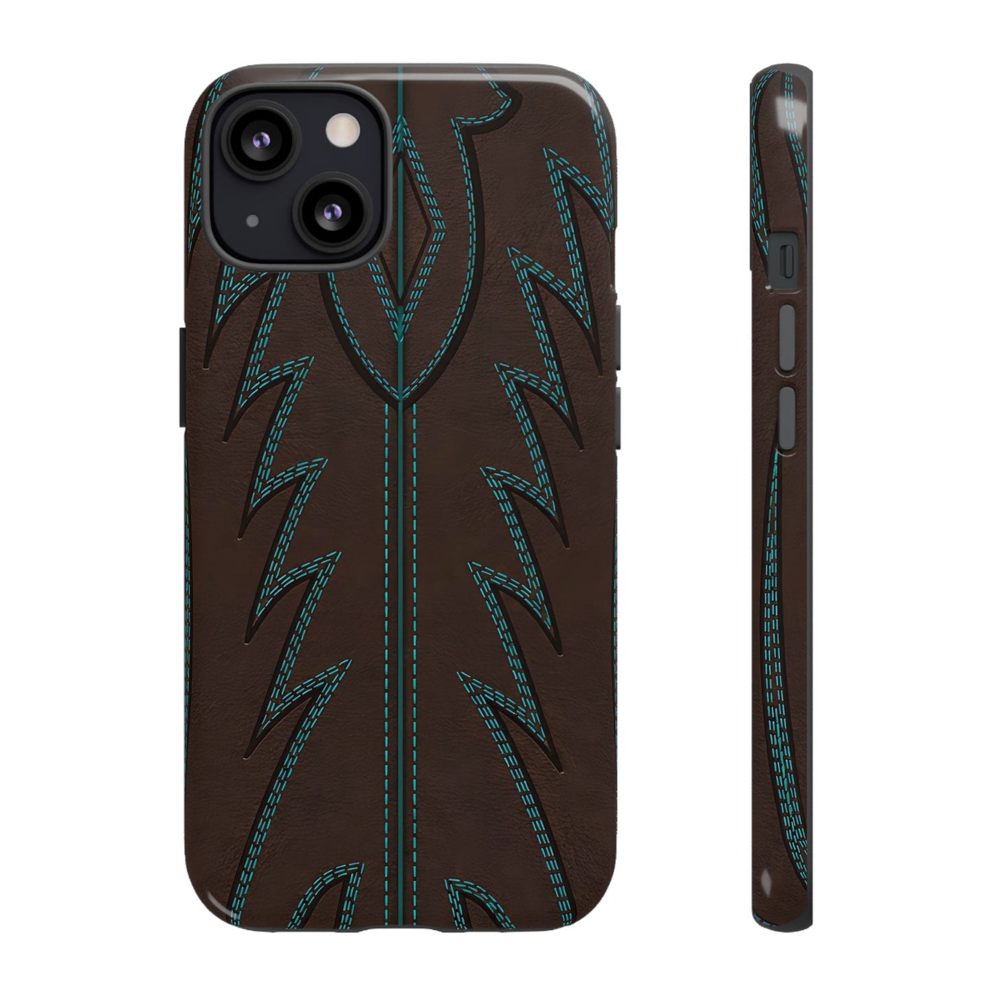 Boot Closeup Brown Turquoise Tough Case