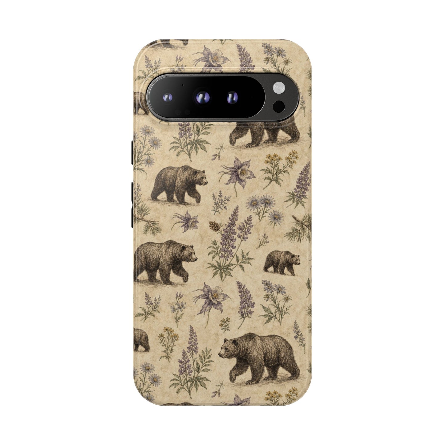 Floral Bear Tough Case