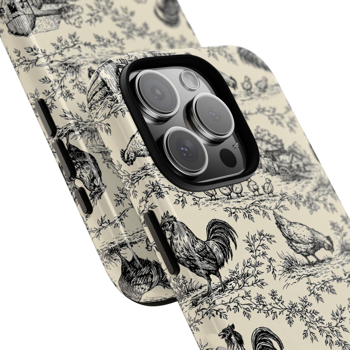 Toile Chickens Tough Case