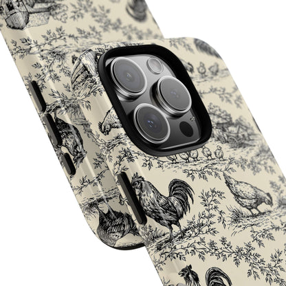 Toile Chickens Tough Case