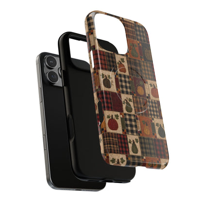 Plaid Pumpkin Magnetic Case