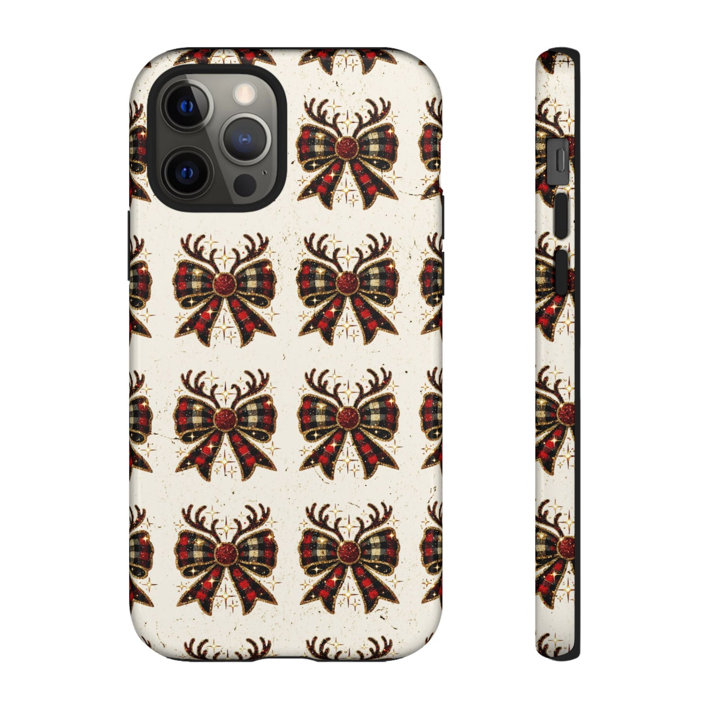 Christmas Antlers + Bows Tough Case