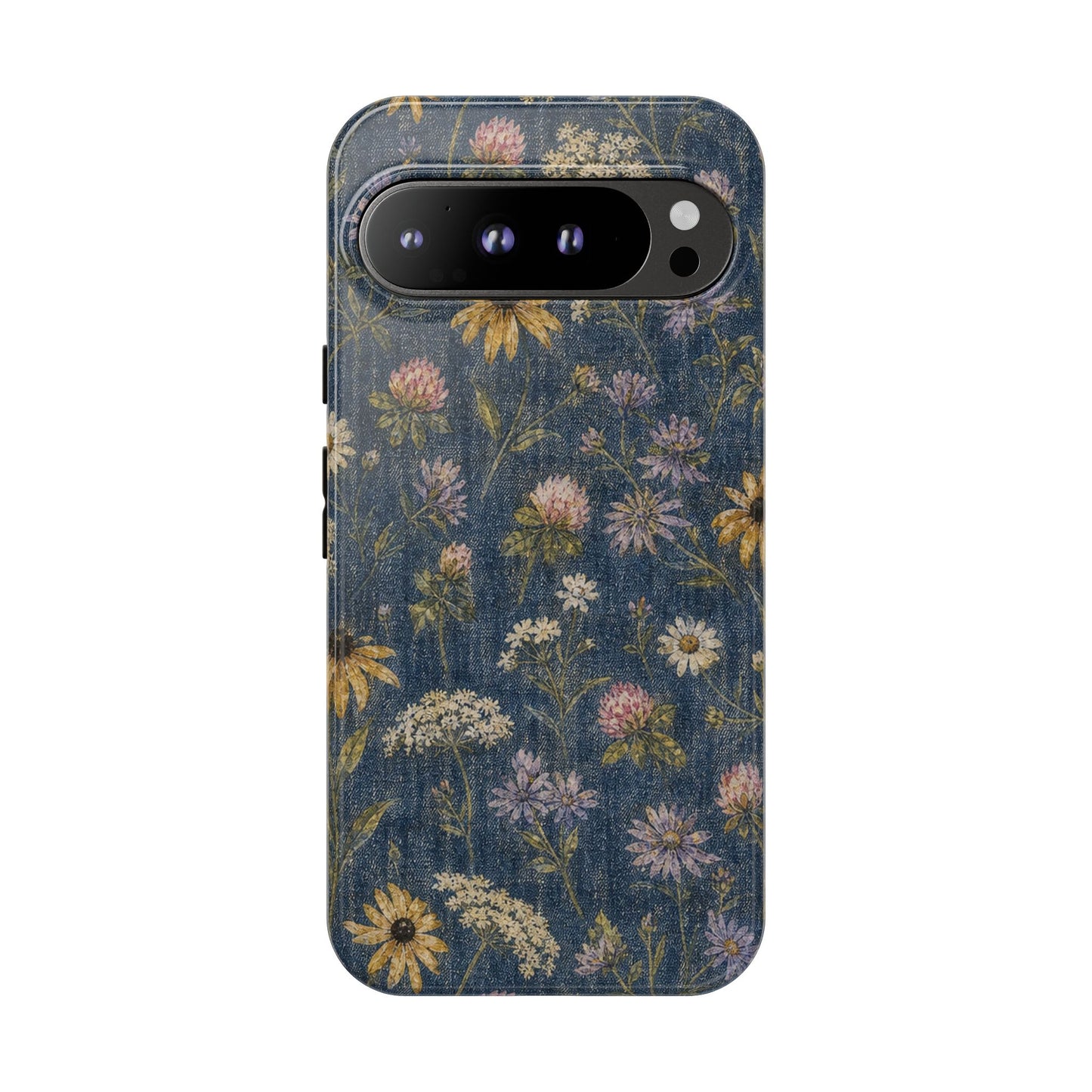 Denim Florals Tough Case
