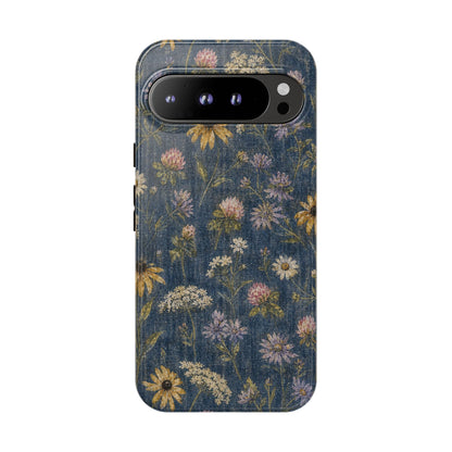 Denim Florals Tough Case