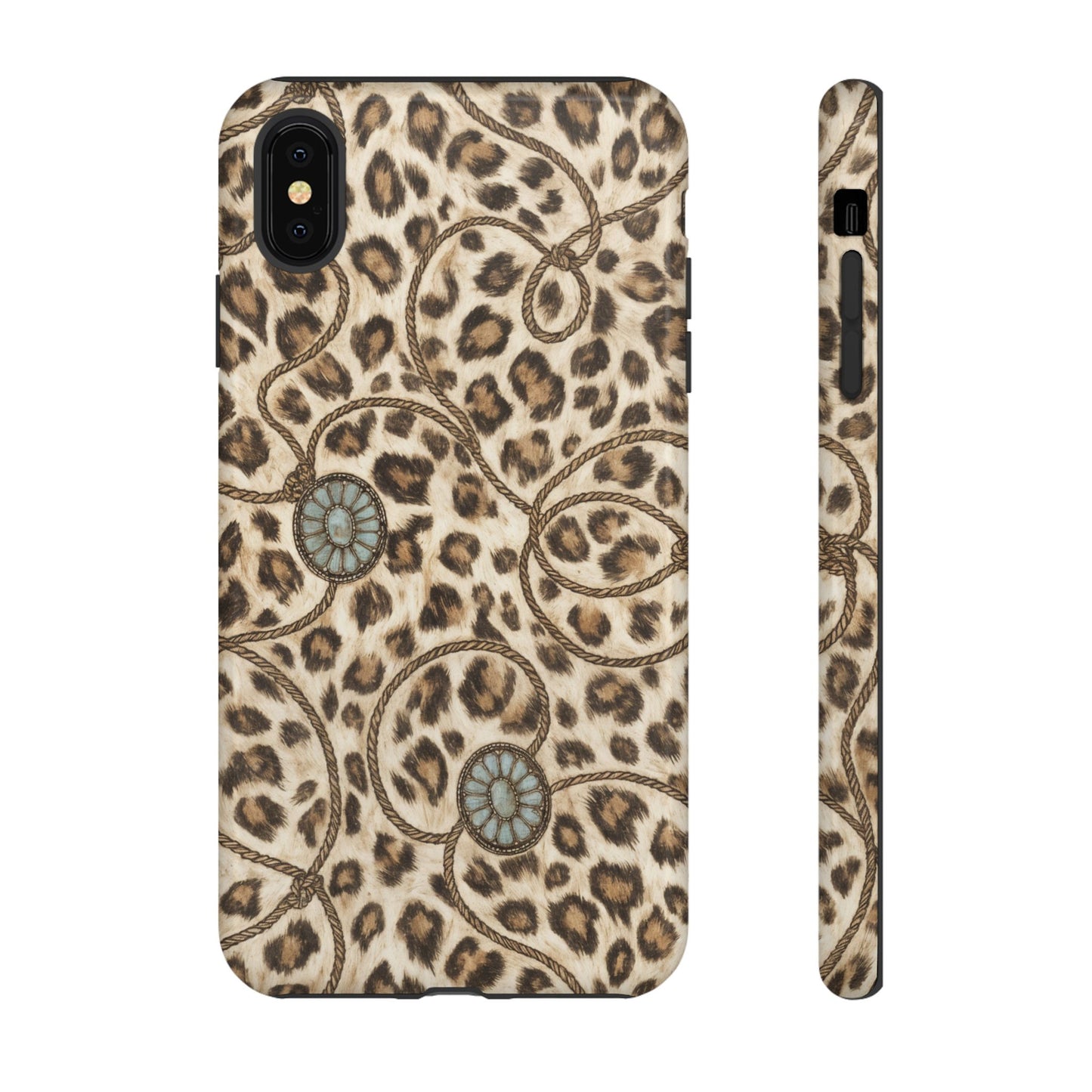 Leopard Rope Conchos Tough Case