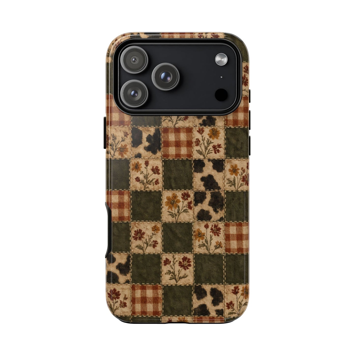 Autumn Plaid Patchwork Tough Case