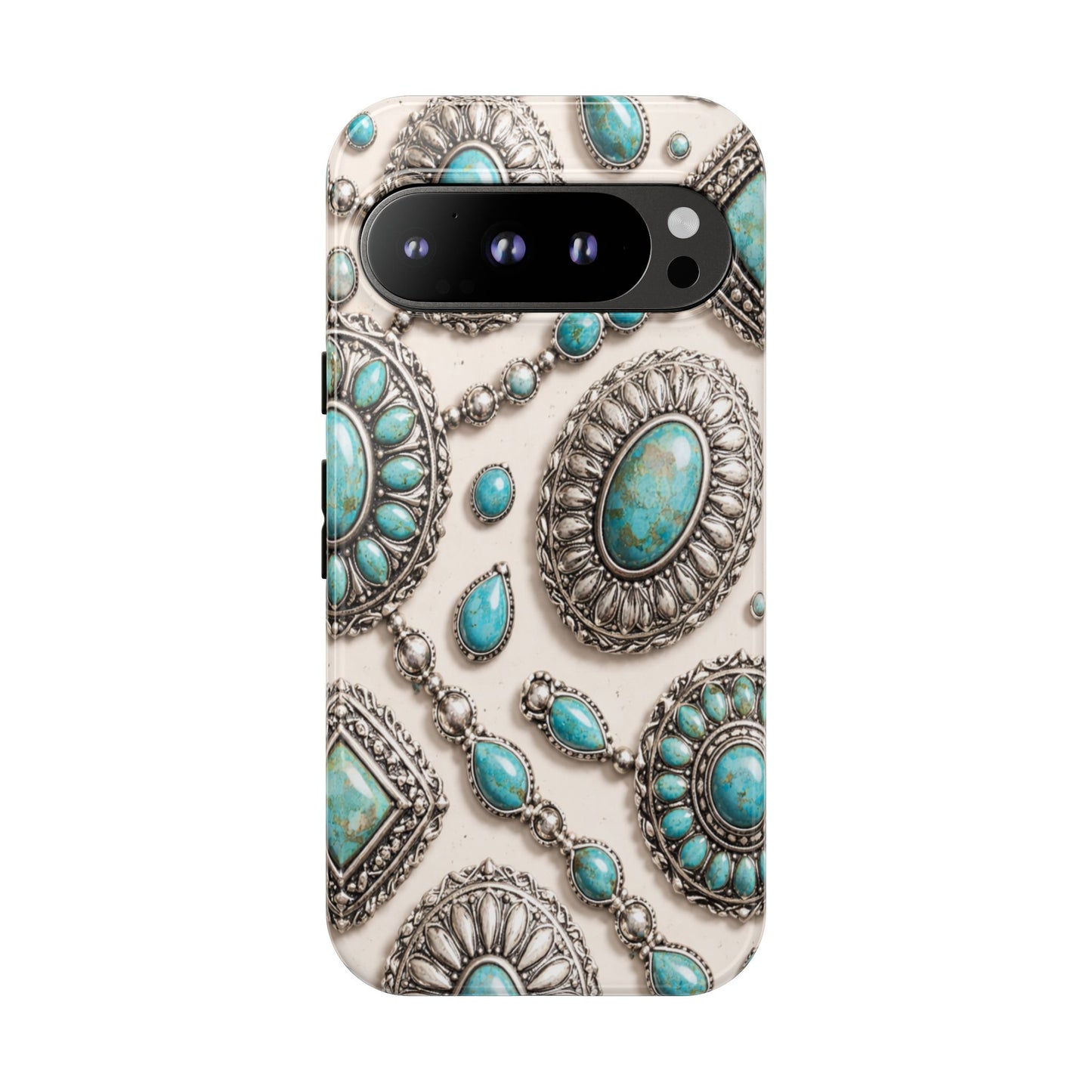 Turquoise Silver Concho Tough Case