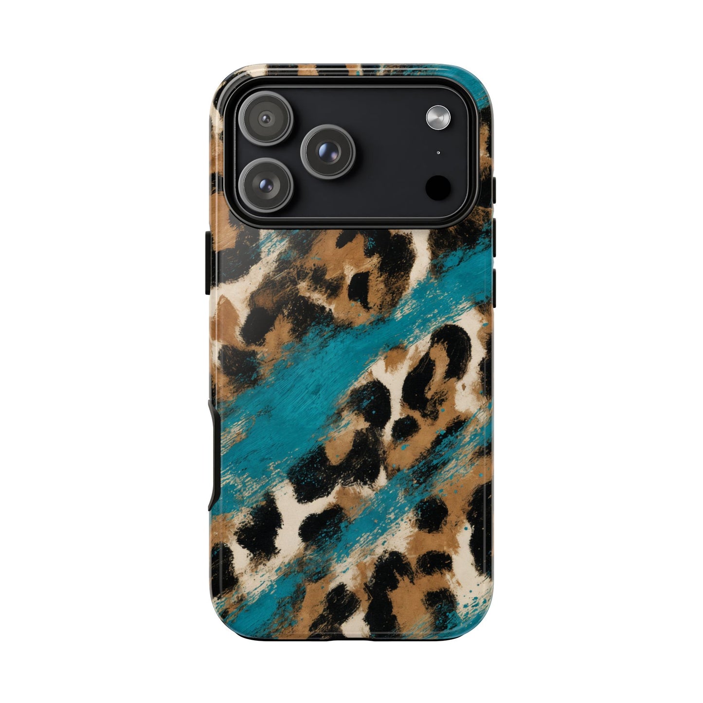 Turquoise Leopard Tough Case