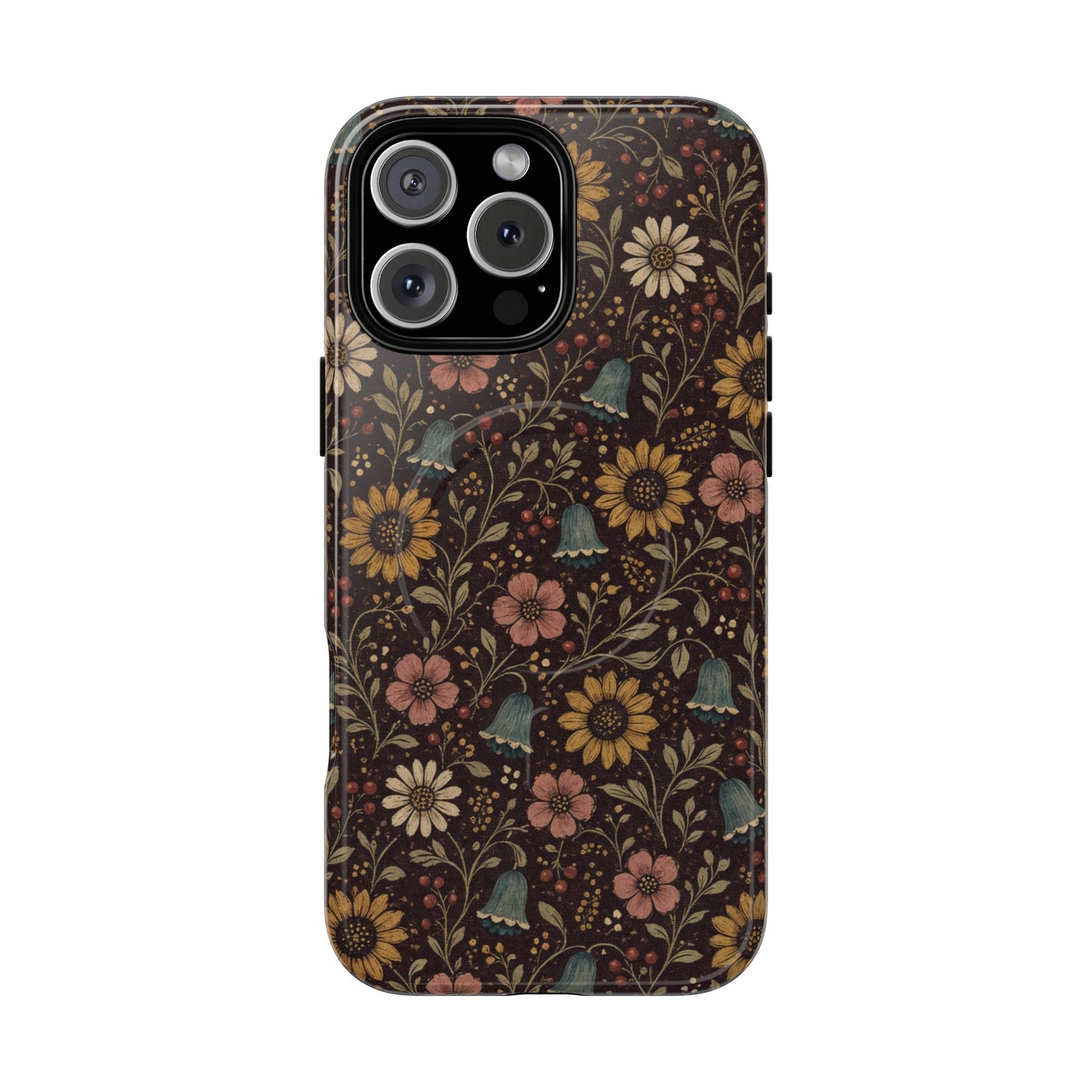 Plum Folk Floral Magnetic Case