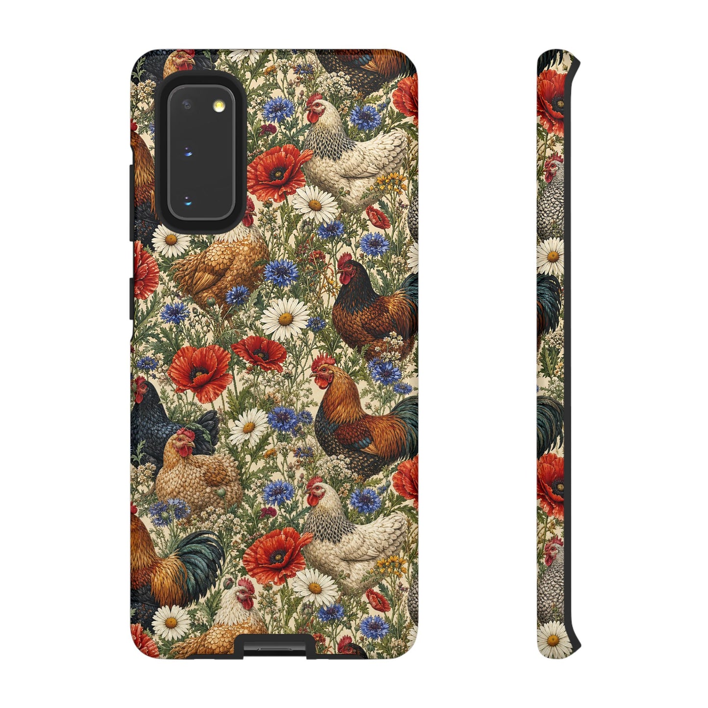 Patriotic Floral Chickens Tough Case